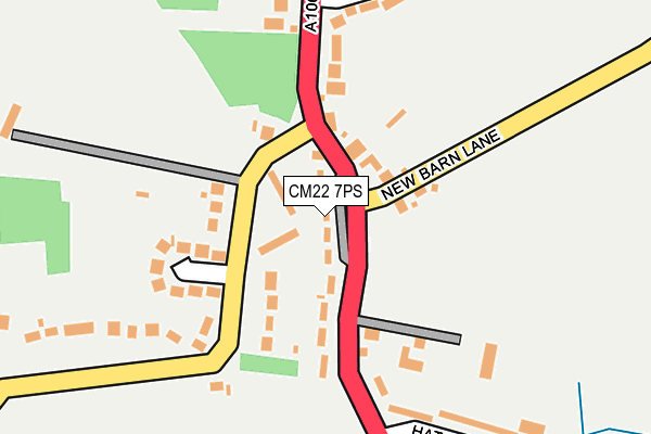CM22 7PS map - OS OpenMap – Local (Ordnance Survey) CM22 7PS map - OS OpenMap – Local (Ordnance Survey)