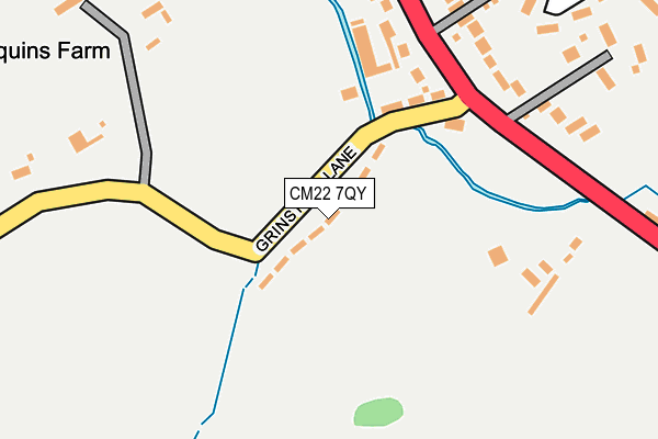 CM22 7QY map - OS OpenMap – Local (Ordnance Survey) CM22 7QY map - OS OpenMap – Local (Ordnance Survey)