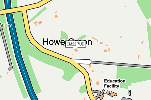 CM22 7UD map - OS OpenMap – Local (Ordnance Survey) CM22 7UD map - OS OpenMap – Local (Ordnance Survey)