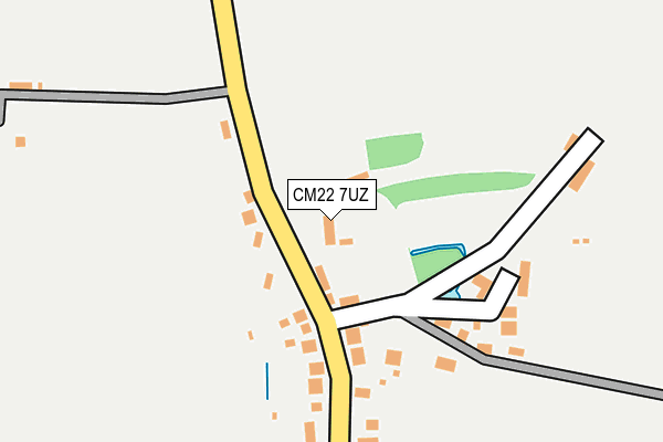 CM22 7UZ map - OS OpenMap – Local (Ordnance Survey) CM22 7UZ map - OS OpenMap – Local (Ordnance Survey)