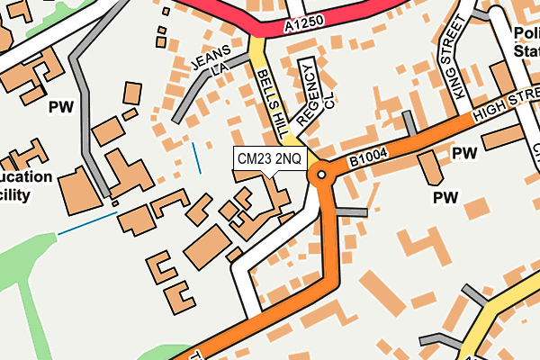 CM23 2NQ map - OS OpenMap – Local (Ordnance Survey) CM23 2NQ map - OS OpenMap – Local (Ordnance Survey)