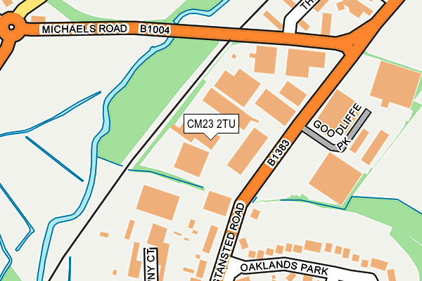 CM23 2TU map - OS OpenMap – Local (Ordnance Survey) CM23 2TU map - OS OpenMap – Local (Ordnance Survey)