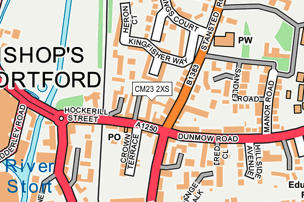CM23 2XS map - OS OpenMap – Local (Ordnance Survey) CM23 2XS map - OS OpenMap – Local (Ordnance Survey)