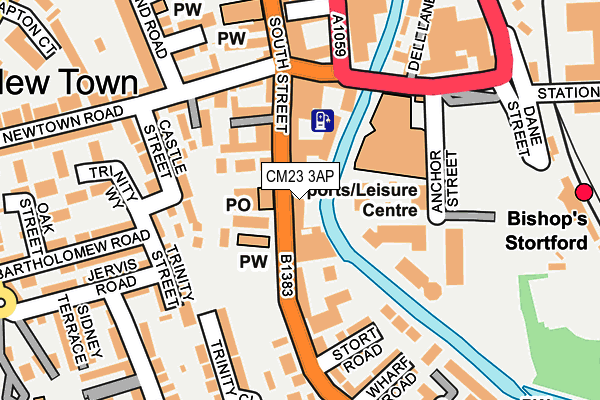 CM23 3AP map - OS OpenMap – Local (Ordnance Survey) CM23 3AP map - OS OpenMap – Local (Ordnance Survey)