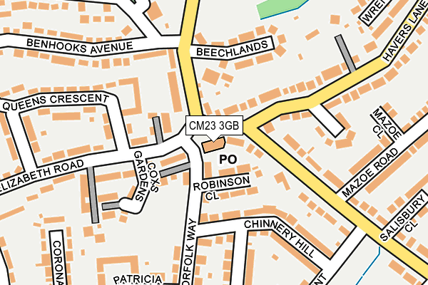 CM23 3GB map - OS OpenMap – Local (Ordnance Survey) CM23 3GB map - OS OpenMap – Local (Ordnance Survey)