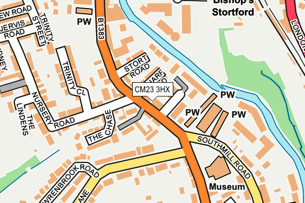 CM23 3HX map - OS OpenMap – Local (Ordnance Survey) CM23 3HX map - OS OpenMap – Local (Ordnance Survey)