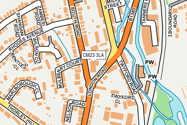 CM23 3LA map - OS OpenMap – Local (Ordnance Survey) CM23 3LA map - OS OpenMap – Local (Ordnance Survey)