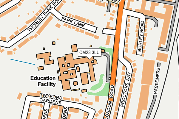 CM23 3LU map - OS OpenMap – Local (Ordnance Survey) CM23 3LU map - OS OpenMap – Local (Ordnance Survey)