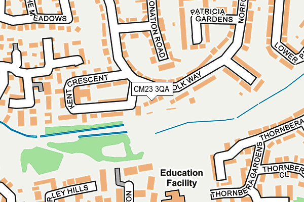 CM23 3QA map - OS OpenMap – Local (Ordnance Survey) CM23 3QA map - OS OpenMap – Local (Ordnance Survey)