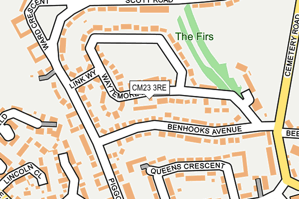 CM23 3RE map - OS OpenMap – Local (Ordnance Survey) CM23 3RE map - OS OpenMap – Local (Ordnance Survey)
