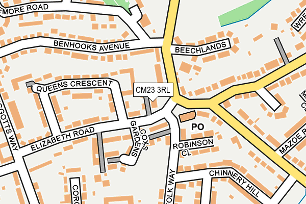 CM23 3RL map - OS OpenMap – Local (Ordnance Survey) CM23 3RL map - OS OpenMap – Local (Ordnance Survey)