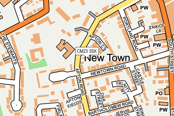 CM23 3SX map - OS OpenMap – Local (Ordnance Survey) CM23 3SX map - OS OpenMap – Local (Ordnance Survey)