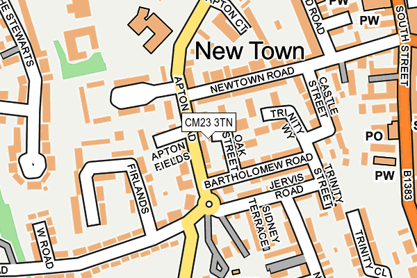 CM23 3TN map - OS OpenMap – Local (Ordnance Survey) CM23 3TN map - OS OpenMap – Local (Ordnance Survey)