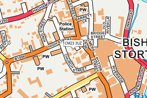 CM23 3UZ map - OS OpenMap – Local (Ordnance Survey) CM23 3UZ map - OS OpenMap – Local (Ordnance Survey)