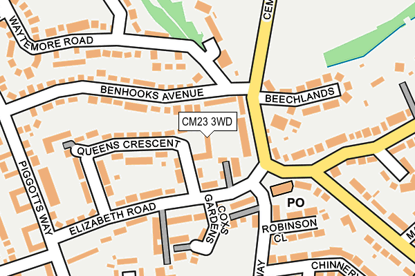 CM23 3WD map - OS OpenMap – Local (Ordnance Survey) CM23 3WD map - OS OpenMap – Local (Ordnance Survey)