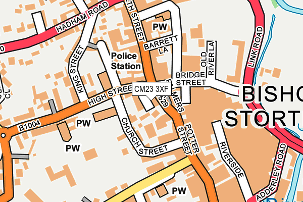 CM23 3XF map - OS OpenMap – Local (Ordnance Survey) CM23 3XF map - OS OpenMap – Local (Ordnance Survey)