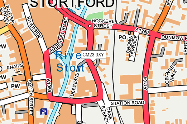 CM23 3XY map - OS OpenMap – Local (Ordnance Survey) CM23 3XY map - OS OpenMap – Local (Ordnance Survey)