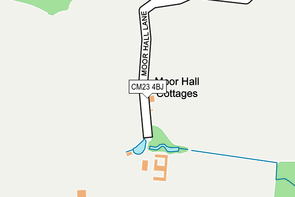 CM23 4BJ map - OS OpenMap – Local (Ordnance Survey)