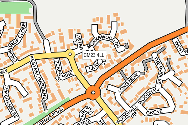 CM23 4LL map - OS OpenMap – Local (Ordnance Survey) CM23 4LL map - OS OpenMap – Local (Ordnance Survey)