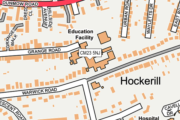 CM23 5NJ map - OS OpenMap – Local (Ordnance Survey) CM23 5NJ map - OS OpenMap – Local (Ordnance Survey)
