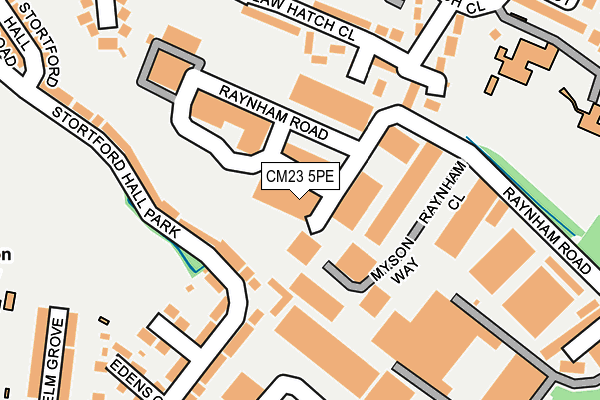 CM23 5PE map - OS OpenMap – Local (Ordnance Survey)