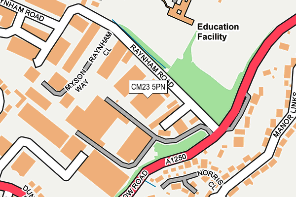 CM23 5PN map - OS OpenMap – Local (Ordnance Survey) CM23 5PN map - OS OpenMap – Local (Ordnance Survey)