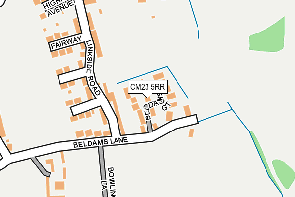 CM23 5RR map - OS OpenMap – Local (Ordnance Survey) CM23 5RR map - OS OpenMap – Local (Ordnance Survey)