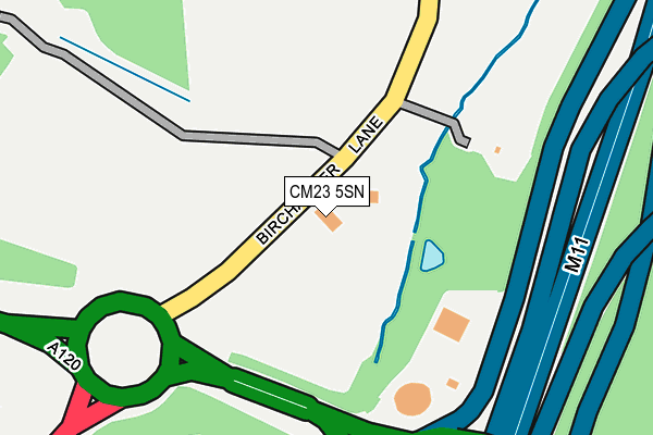 CM23 5SN map - OS OpenMap – Local (Ordnance Survey) CM23 5SN map - OS OpenMap – Local (Ordnance Survey)