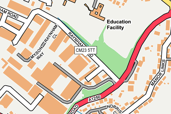 CM23 5TT map - OS OpenMap – Local (Ordnance Survey) CM23 5TT map - OS OpenMap – Local (Ordnance Survey)