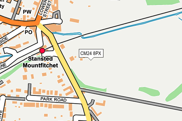 CM24 8PX map - OS OpenMap – Local (Ordnance Survey) CM24 8PX map - OS OpenMap – Local (Ordnance Survey)