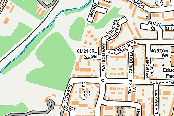 CM24 8RL map - OS OpenMap – Local (Ordnance Survey) CM24 8RL map - OS OpenMap – Local (Ordnance Survey)