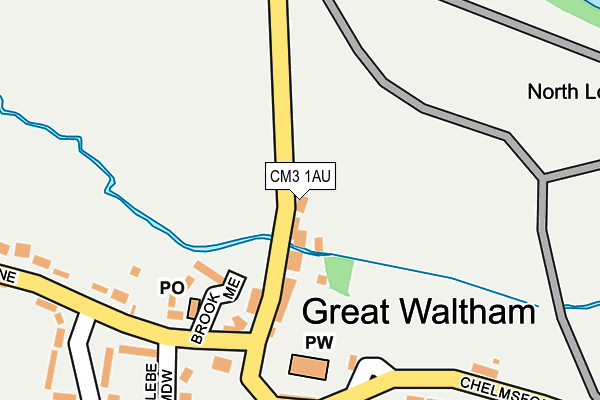 CM3 1AU map - OS OpenMap – Local (Ordnance Survey) CM3 1AU map - OS OpenMap – Local (Ordnance Survey)