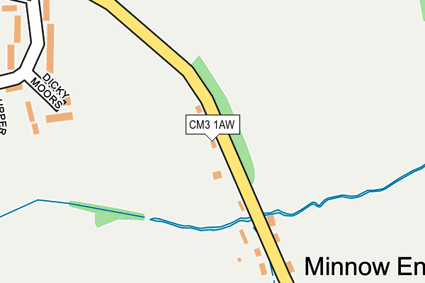 CM3 1AW map - OS OpenMap – Local (Ordnance Survey) CM3 1AW map - OS OpenMap – Local (Ordnance Survey)