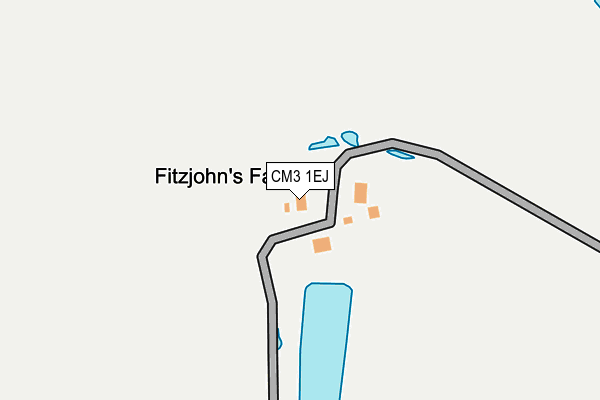 CM3 1EJ map - OS OpenMap – Local (Ordnance Survey) CM3 1EJ map - OS OpenMap – Local (Ordnance Survey)