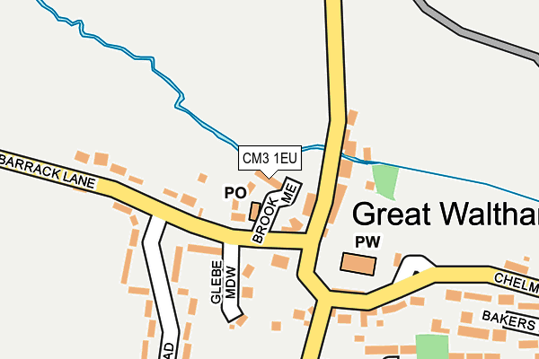 CM3 1EU map - OS OpenMap – Local (Ordnance Survey) CM3 1EU map - OS OpenMap – Local (Ordnance Survey)