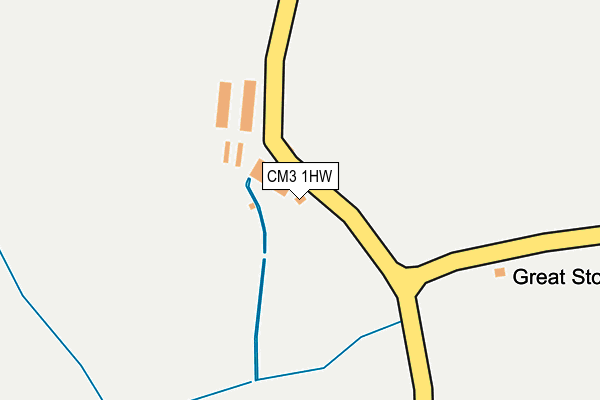 CM3 1HW map - OS OpenMap – Local (Ordnance Survey) CM3 1HW map - OS OpenMap – Local (Ordnance Survey)