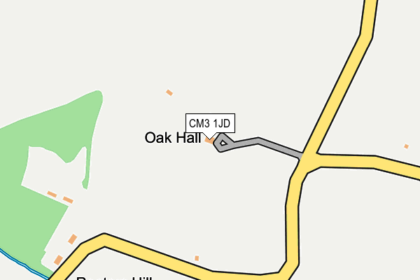 CM3 1JD map - OS OpenMap – Local (Ordnance Survey) CM3 1JD map - OS OpenMap – Local (Ordnance Survey)