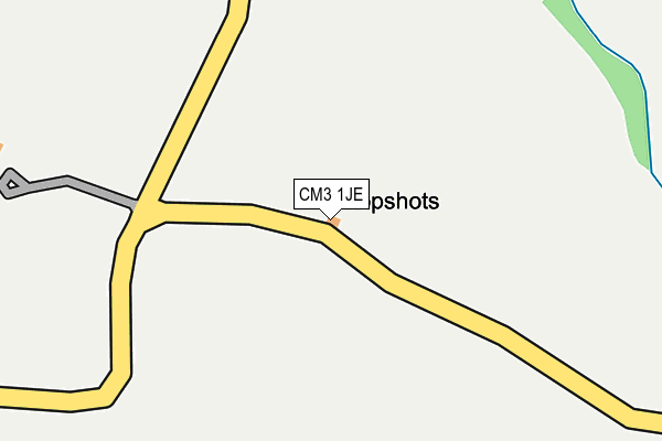 CM3 1JE map - OS OpenMap – Local (Ordnance Survey) CM3 1JE map - OS OpenMap – Local (Ordnance Survey)