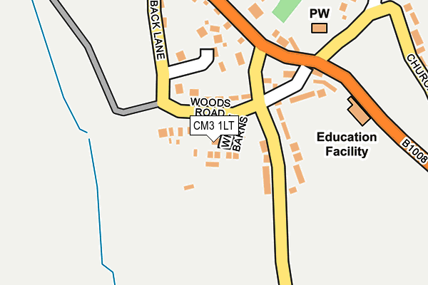 CM3 1LT map - OS OpenMap – Local (Ordnance Survey) CM3 1LT map - OS OpenMap – Local (Ordnance Survey)