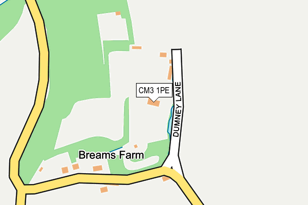 CM3 1PE map - OS OpenMap – Local (Ordnance Survey)