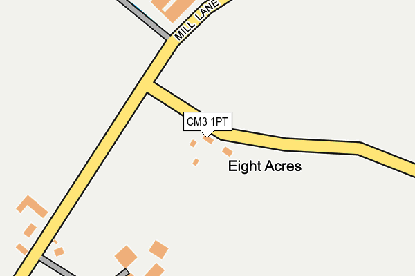 CM3 1PT map - OS OpenMap – Local (Ordnance Survey) CM3 1PT map - OS OpenMap – Local (Ordnance Survey)