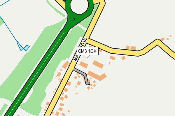 CM3 1QX map - OS OpenMap – Local (Ordnance Survey) CM3 1QX map - OS OpenMap – Local (Ordnance Survey)