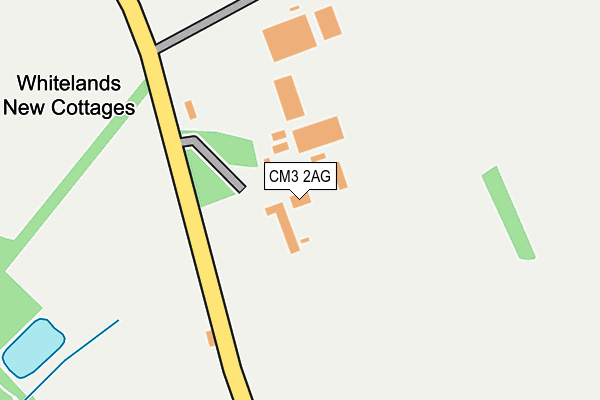 CM3 2AG map - OS OpenMap – Local (Ordnance Survey) CM3 2AG map - OS OpenMap – Local (Ordnance Survey)
