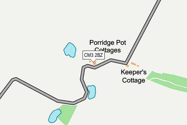 CM3 2BZ map - OS OpenMap – Local (Ordnance Survey) CM3 2BZ map - OS OpenMap – Local (Ordnance Survey)