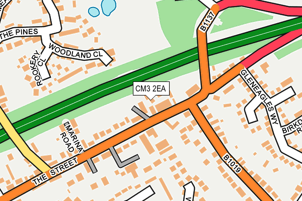 CM3 2EA map - OS OpenMap – Local (Ordnance Survey) CM3 2EA map - OS OpenMap – Local (Ordnance Survey)