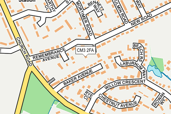 CM3 2FA map - OS OpenMap – Local (Ordnance Survey) CM3 2FA map - OS OpenMap – Local (Ordnance Survey)