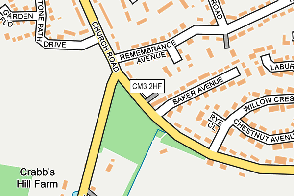 CM3 2HF map - OS OpenMap – Local (Ordnance Survey) CM3 2HF map - OS OpenMap – Local (Ordnance Survey)
