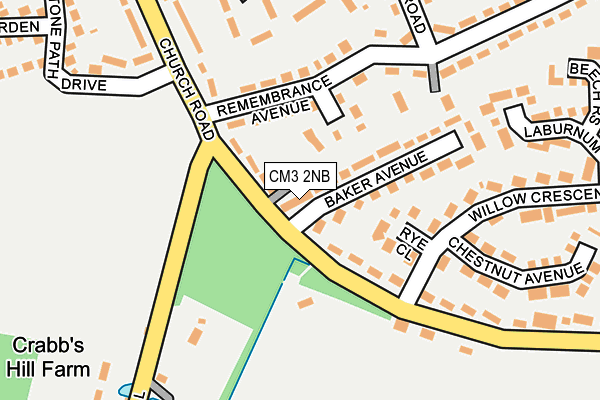 CM3 2NB map - OS OpenMap – Local (Ordnance Survey) CM3 2NB map - OS OpenMap – Local (Ordnance Survey)