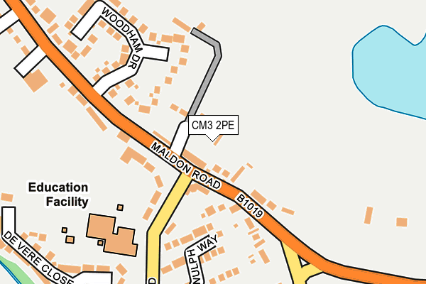 CM3 2PE map - OS OpenMap – Local (Ordnance Survey) CM3 2PE map - OS OpenMap – Local (Ordnance Survey)