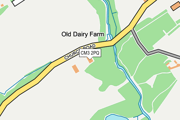 CM3 2PQ map - OS OpenMap – Local (Ordnance Survey) CM3 2PQ map - OS OpenMap – Local (Ordnance Survey)